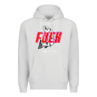 Dove Grey because i fuck the fish Premium Hoodie - PixelWave