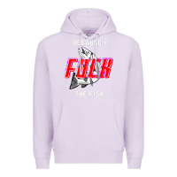 Lilac because i fuck the fish Premium Hoodie - PixelWave