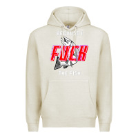 Oatmeal Heather because i fuck the fish Premium Hoodie - PixelWave