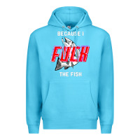 Ocean Blue because i fuck the fish Premium Hoodie - PixelWave