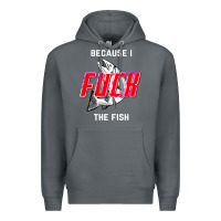 Rock because i fuck the fish Premium Hoodie - PixelWave