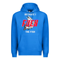 True Royal because i fuck the fish Premium Hoodie - PixelWave