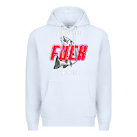 White because i fuck the fish Premium Hoodie - PixelWave