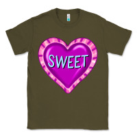 Army Green valentine's day hearts Classic Tee - FaDigitalArtStudio