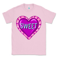 Bubblegum Pink valentine's day hearts Classic Tee - FaDigitalArtStudio
