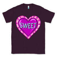 Plum valentine's day hearts Classic Tee - FaDigitalArtStudio
