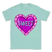 Seafoam valentine's day hearts Classic Tee - FaDigitalArtStudio