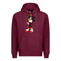 Burgundy best of shadow Premium Hoodie - PixelWave