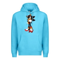 Ocean Blue best of shadow Premium Hoodie - PixelWave