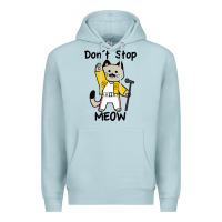 Blue Mist Don´t Stop Meow Premium Hoodie - PixelWave