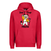Cardinal Don´t Stop Meow Premium Hoodie - PixelWave