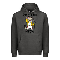 Charcoal Heather Don´t Stop Meow Premium Hoodie - PixelWave