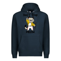 Navy Don´t Stop Meow Premium Hoodie - PixelWave