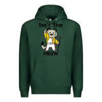 Sports Green Don´t Stop Meow Premium Hoodie - PixelWave