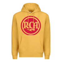 Mustard rca radio tubes Premium Hoodie - PixelWave
