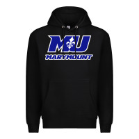 Black marymount university vectorized Premium Hoodie - PixelWave
