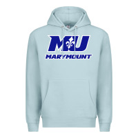 Blue Mist marymount university vectorized Premium Hoodie - PixelWave
