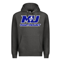 Charcoal Heather marymount university vectorized Premium Hoodie - PixelWave