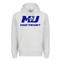 Dove Grey marymount university vectorized Premium Hoodie - PixelWave