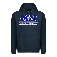 Navy marymount university vectorized Premium Hoodie - PixelWave