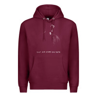 Burgundy clap your hand say yeah Premium Hoodie - PixelWave
