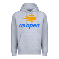 Heather Grey open Tennis tournament Premium Hoodie - PixelWave