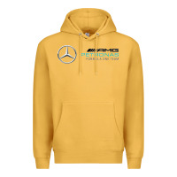 Mustard mercedis f1 Premium Hoodie - PixelWave