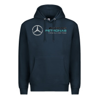 Navy mercedis f1 Premium Hoodie - PixelWave