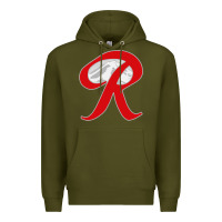 Army Green men rainier beer capital r mountain Premium Hoodie - PixelWave