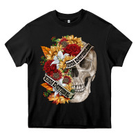Black skull kinda emotionless kinda emotional Heavy Core Tee - FaDigitalArtStudio