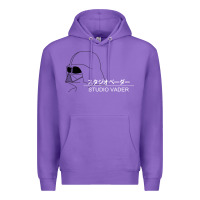 Purple studio vader   star Premium Hoodie - PixelWave