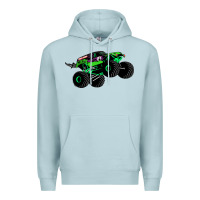 Blue Mist monster truck grave digger Premium Hoodie - PixelWave
