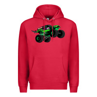Cardinal monster truck grave digger Premium Hoodie - PixelWave