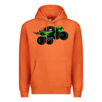 Carrot monster truck grave digger Premium Hoodie - PixelWave
