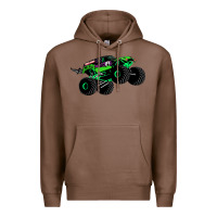 Chestnut monster truck grave digger Premium Hoodie - PixelWave