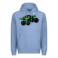 Colony Blue monster truck grave digger Premium Hoodie - PixelWave