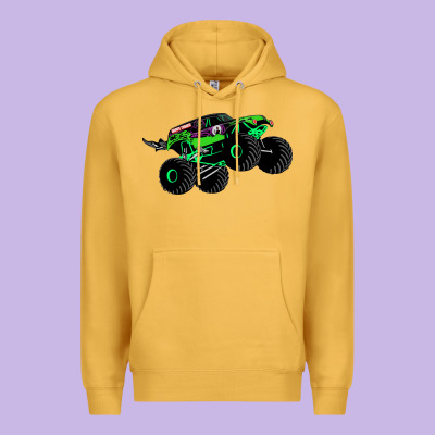 Monster Truck Grave Digger Premium Hoodie Designed By Pixelwave