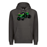 Smoke monster truck grave digger Premium Hoodie - PixelWave