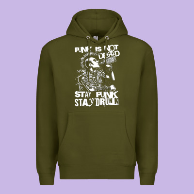 Stay Punk Stay Drunk Premium Hoodie Designed By Pixelwave