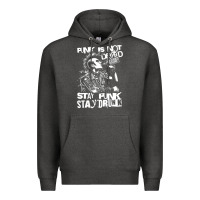 Charcoal Heather Stay Punk Stay Drunk Premium Hoodie - PixelWave