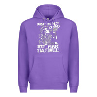 Purple Stay Punk Stay Drunk Premium Hoodie - PixelWave