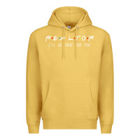 Antique Gold realtor i'll be there for you long sleeve Premium Hoodie - PixelWave