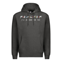 Charcoal Heather realtor i'll be there for you long sleeve Premium Hoodie - PixelWave