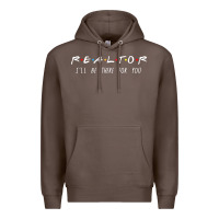 Coffee realtor i'll be there for you long sleeve Premium Hoodie - PixelWave