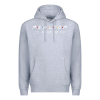 Heather Grey realtor i'll be there for you long sleeve Premium Hoodie - PixelWave