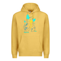 Antique Gold Spacegodzilla Premium Hoodie - PixelWave