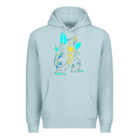 Blue Mist Spacegodzilla Premium Hoodie - PixelWave