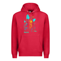 Cardinal Spacegodzilla Premium Hoodie - PixelWave