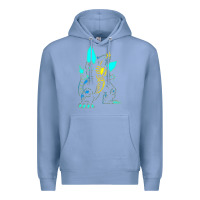 Colony Blue Spacegodzilla Premium Hoodie - PixelWave