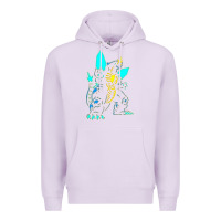 Lilac Spacegodzilla Premium Hoodie - PixelWave
